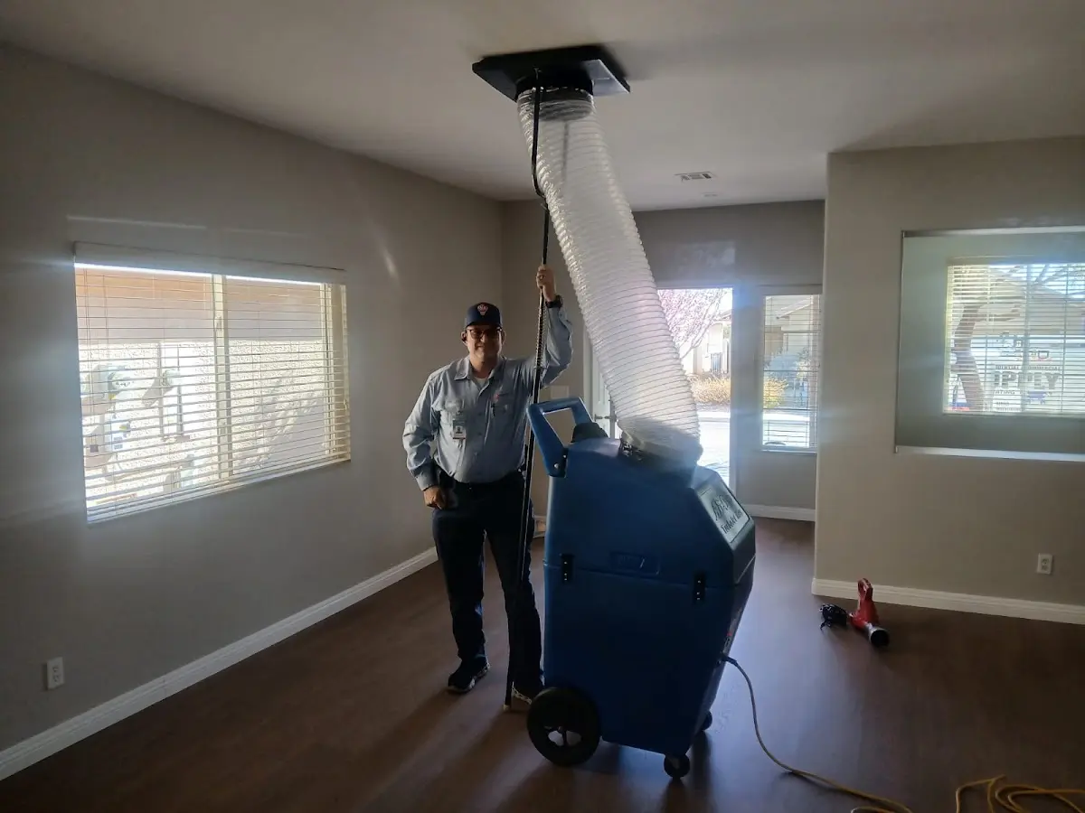 Professional Dryer Vent Cleaning work inside a Coppell home